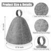 Sauna Anti Heat Sauna Hat Thicken Wool Felt Shower Cap Hair Turban Quickly Towel Drying Towel Hats Sauna Bathroom Accessories