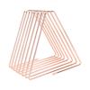 Retractable Book Ends 1.0 To 2.6in Spacing Triangular Electroplated Metal Book Stoppers for Family Office Dormitory