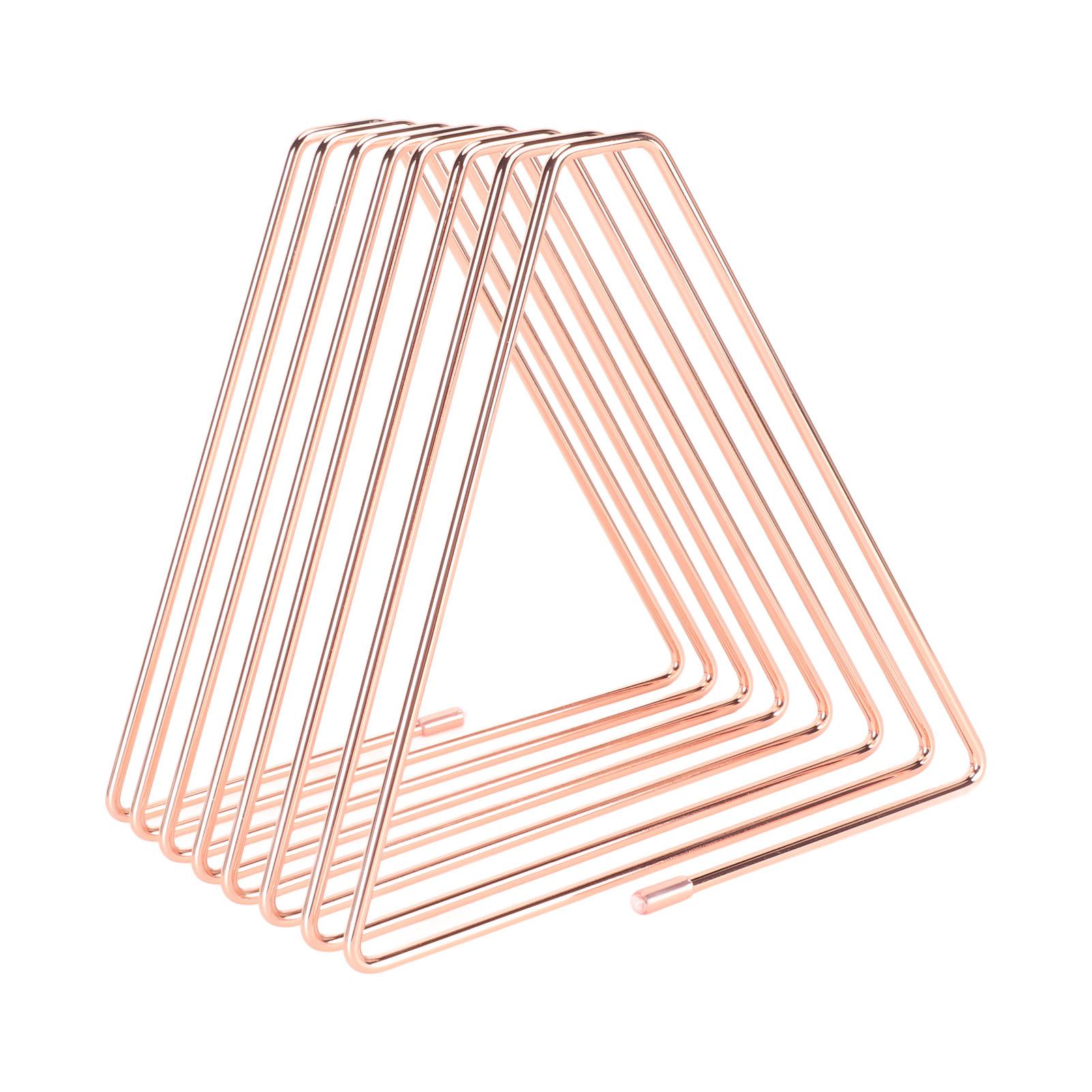 Retractable Book Ends 1.0 To 2.6in Spacing Triangular Electroplated Metal Book Stoppers For Family Office Dormitory Rose Gold шоколадный