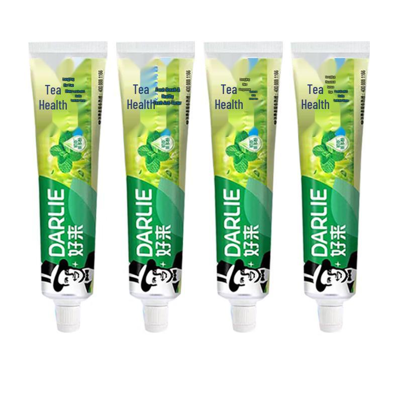 Darlie Longjing Tea Mint Toothpaste 4-Pack (140g each)