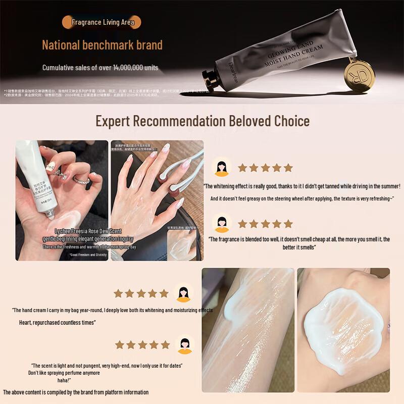 Dear Ilean Clear Island Scent Whitening Hand Cream