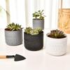 Runda blomkrukor för suckulenter kontorsskrivbord balkong trädgård utomhus krukväxtdekoration