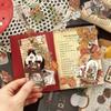 20sheets Retro Sticker Book Vintage Botanical Decor Stickers Decorative Scrapbook Stickers  Collage