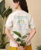 COVERNAT Cool Cotton Surfer Duck Graphic T-Shirt Oatmeal