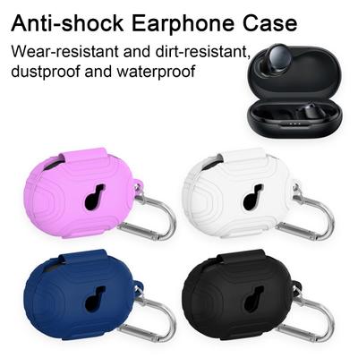Étui de protection en silicone résistant aux chocs avec crochet, étanche, résistant à la saleté, rangement pratique, étui pour casque sans fil pour Anker Soundcore Space A40