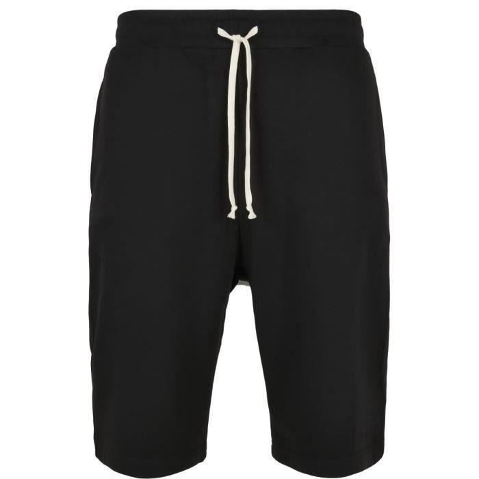 Short de survêtement - Urban Classics - Noir - Coupe loose - Taille élastique - 300 GSM