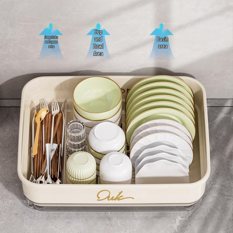 Abdo Kitchen Dish Rack & Cutlery Storage Box