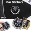 For Alfa Romeo 2026 Hot Sticker 1PC Gold/Sliver Car 3D Metal Emblem Modeling Body Window Decor Sticker Auto Accessories For Alfa