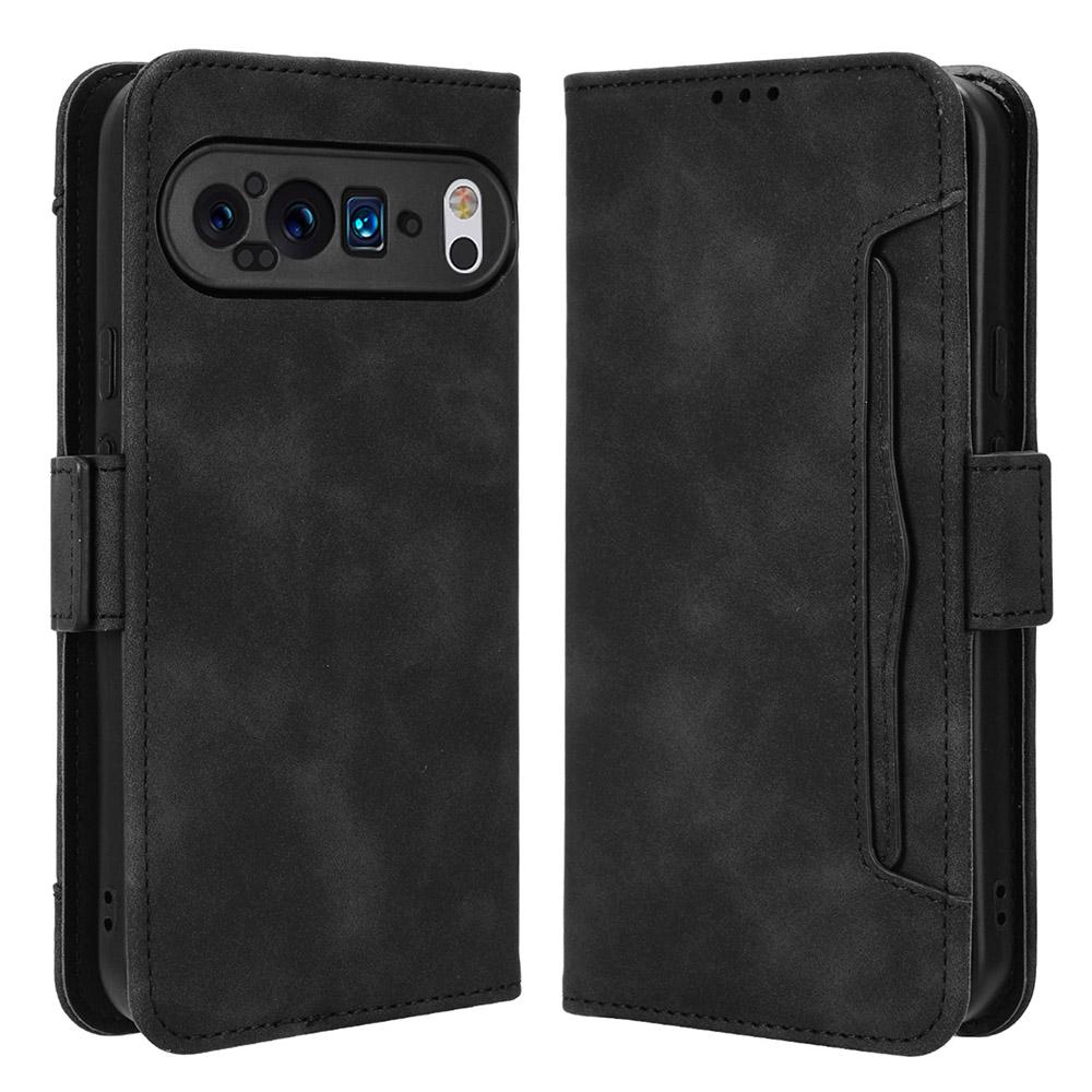For Google Pixel 9 Pro XL Case PU Leather Stand Wallet Phone Cover with Multi Card Slots