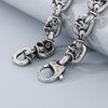 Punk Stainless Steel Melon Seed Chain Necklace Bracelet Accessories for Men Women Fashion Jewelry Sweater Necklace