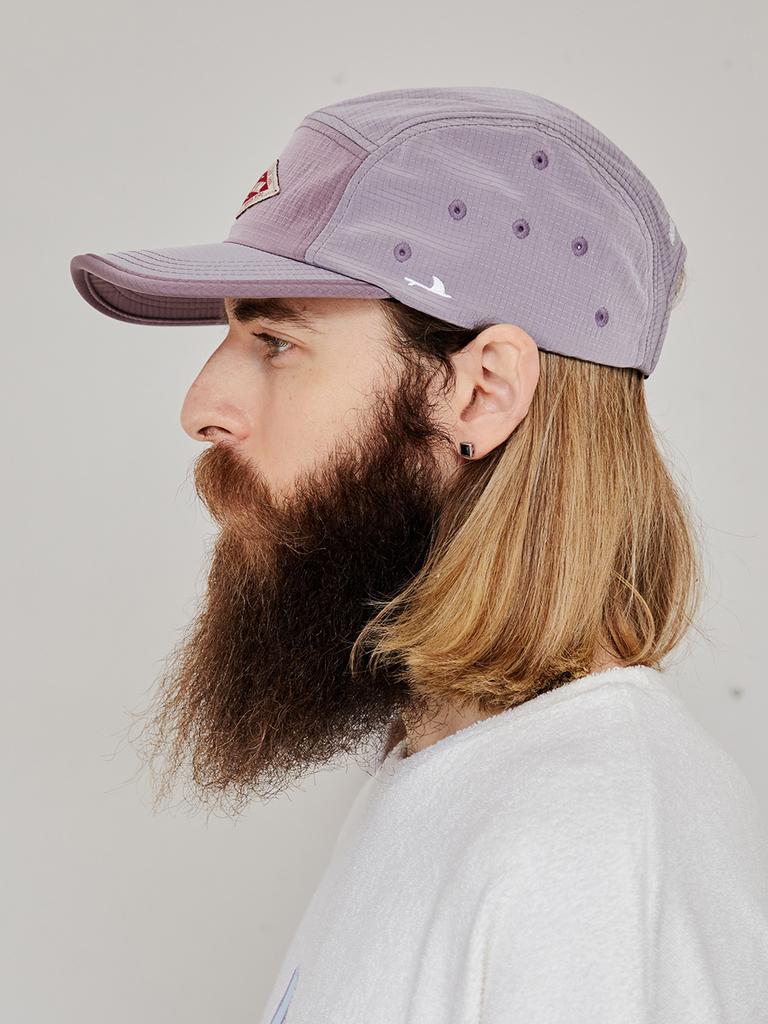 Akau Oversized Two-Tone Camp Cap Ripstop (Purple)