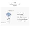 Bamoer 3D Blue Color Flower 925 Sterling Silver Hydrangeas Pendant Charms Fit Original Bracelet Jewelry
