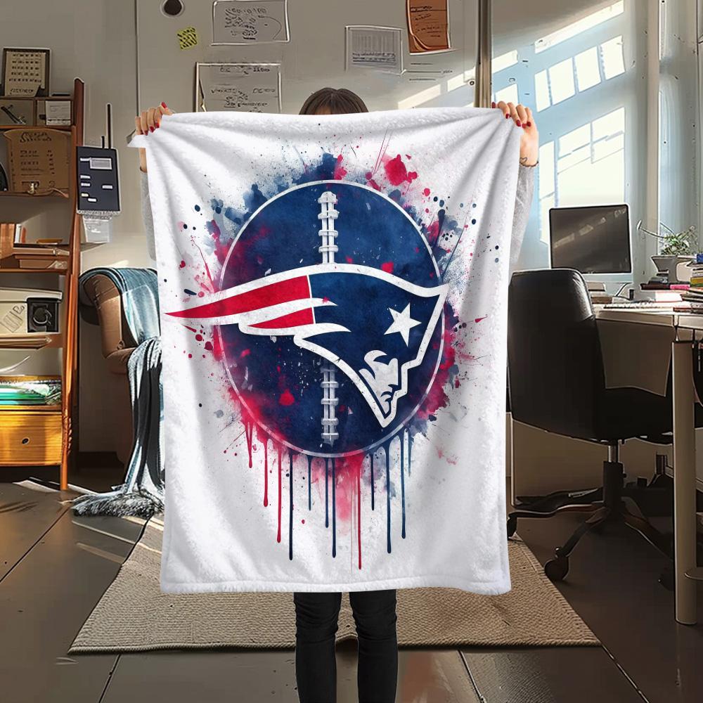 New England Patriots2 Flannel Blanket, High Quality Comfortable for All Seasons, Home Decor, Warmth and Comfort