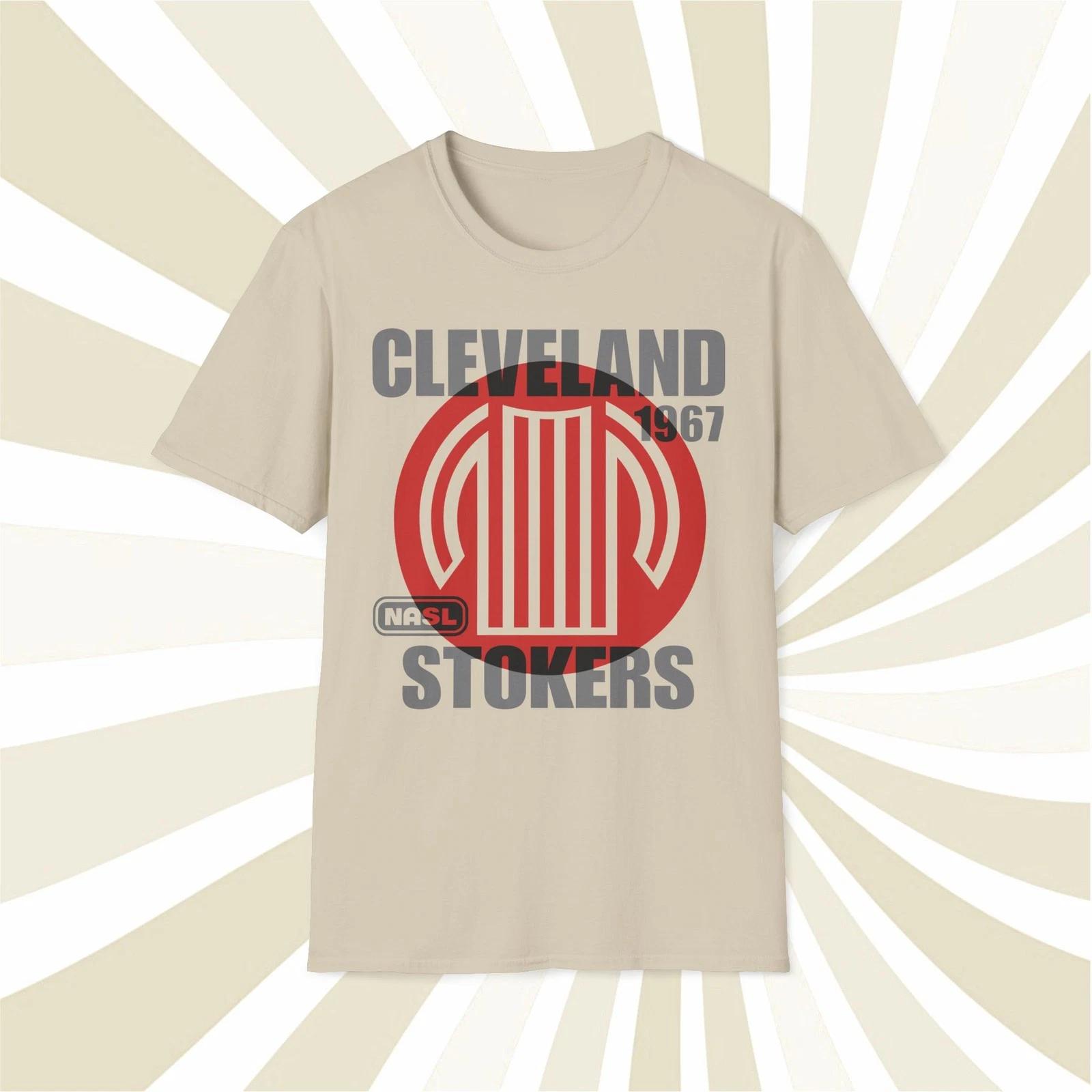 Men s and Women s T-shirts Cleveland Stokers 1967 NASL Vintage Offset Printed Soccer T-Shirt S