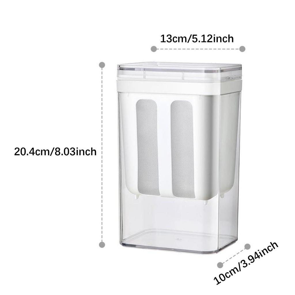 0.4L - 1.8L Yogurt Strainer Maker Yogurt Fine Mesh Sieve Strainer Kitchen Gadget Whey Separation Fruit Juice Soy Bean Filter Cup