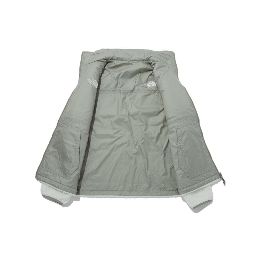 The North Face Play Green Rvs Fleece Jacket Slate Khaki Unisex Korea Version NJ4FP54C