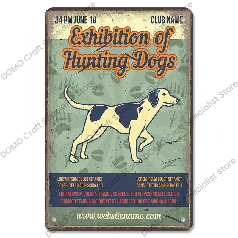 Vintage Hunting Plaque Metal Tin Signs Hunter Deer Hunt Safari Adventure Retro Metal Plate Wall Decor Hunting Club Shop Man Cave
