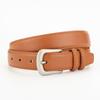 Vintage Leather Belt For Women And Men With Metal Pin Buckle And Twolayer Cowhide For Casual Dress