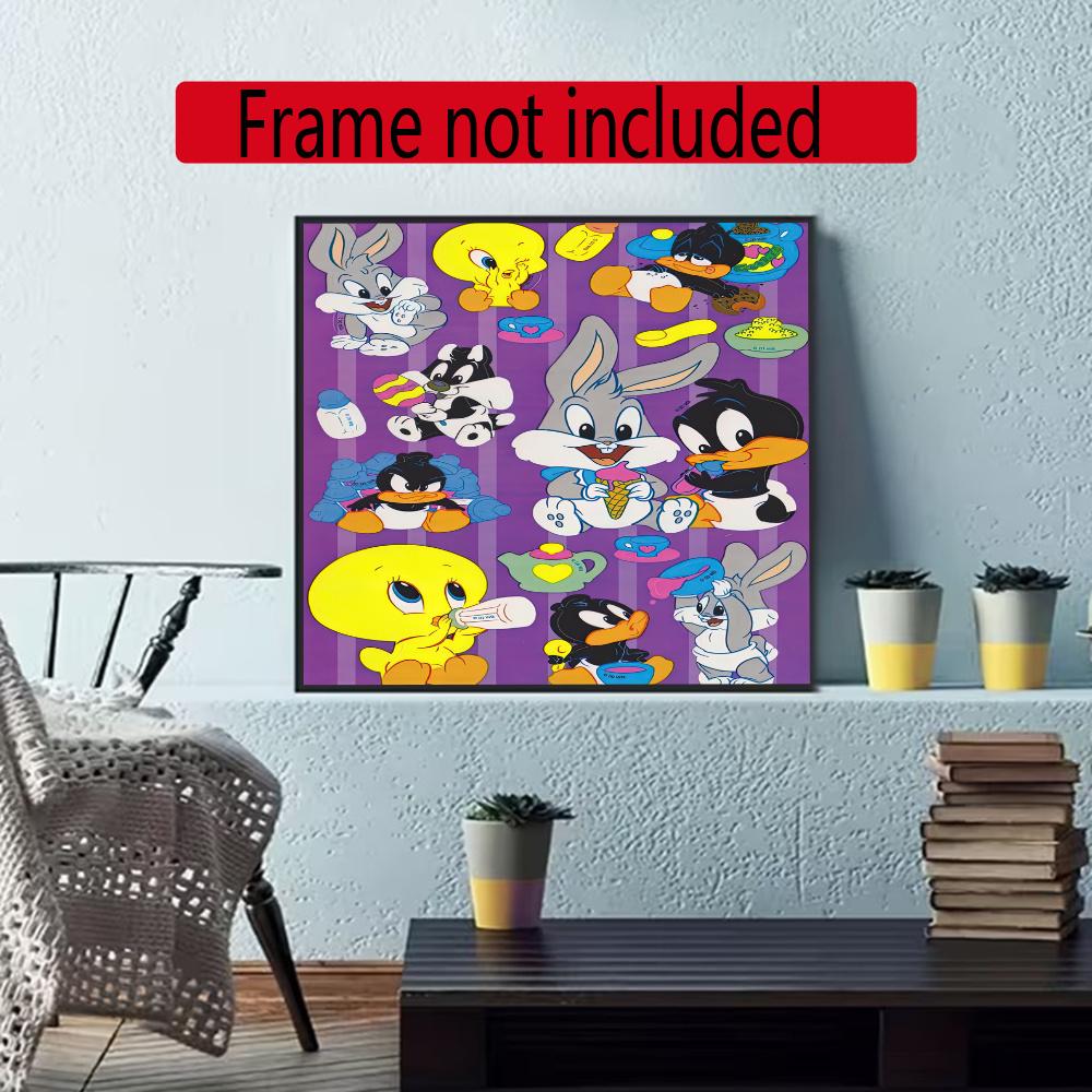 Looney Tunes 5D Diy Diamond Painting Round Diamond Mosaic Suitable For Beginners Diamond Painting Rhinestones Gift Frameless