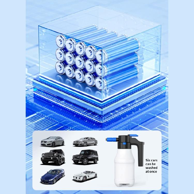 1.5Liters Electric Pressurized Foam Sprayer for Car Washing, Electric Foam Sprayer with USB Cable Foam Sprayer