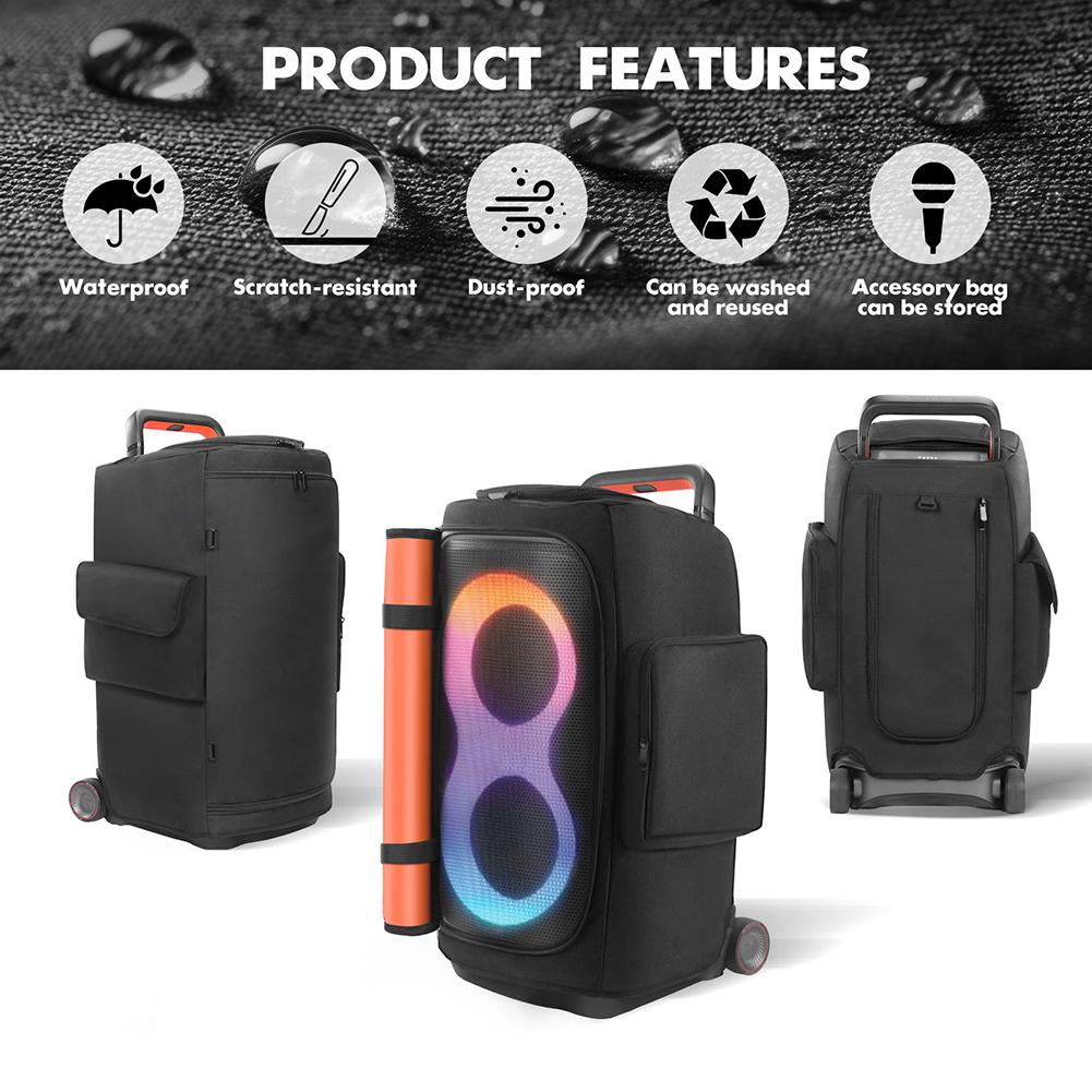 Speaker Carry Box for JBL PARTYBOX 520 Storage Bag Anti-Slip Padded Speaker Protective Cover Double-Sided Speaker Storage Bag