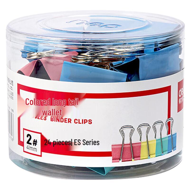 Deli Colorful Binder Clips