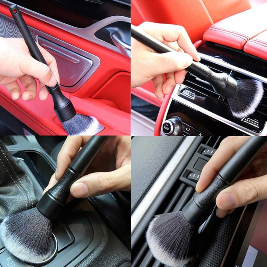 Auto Detail Brush, Car Detailing Brush Interior Duster, Car Interior Cleaning Brush Dusting Brush For Auto Home  Detailing Clean