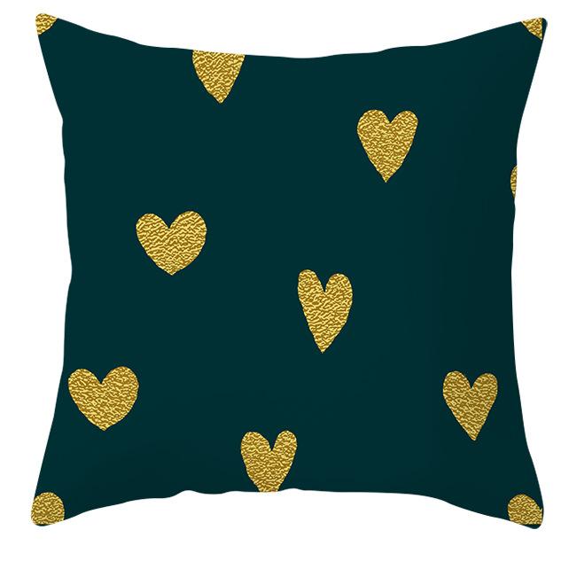 Nordic Style Modern Gold Pillowcase Home Pillow Light Luxury Sofa Pillow Cushion Cover