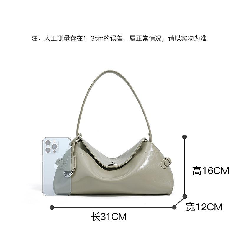 Neue Messenger-Tasche Nischen-Design Schulter-Achsel-Tasche Leder Große Kapazität Messenger Pendler Handtasche