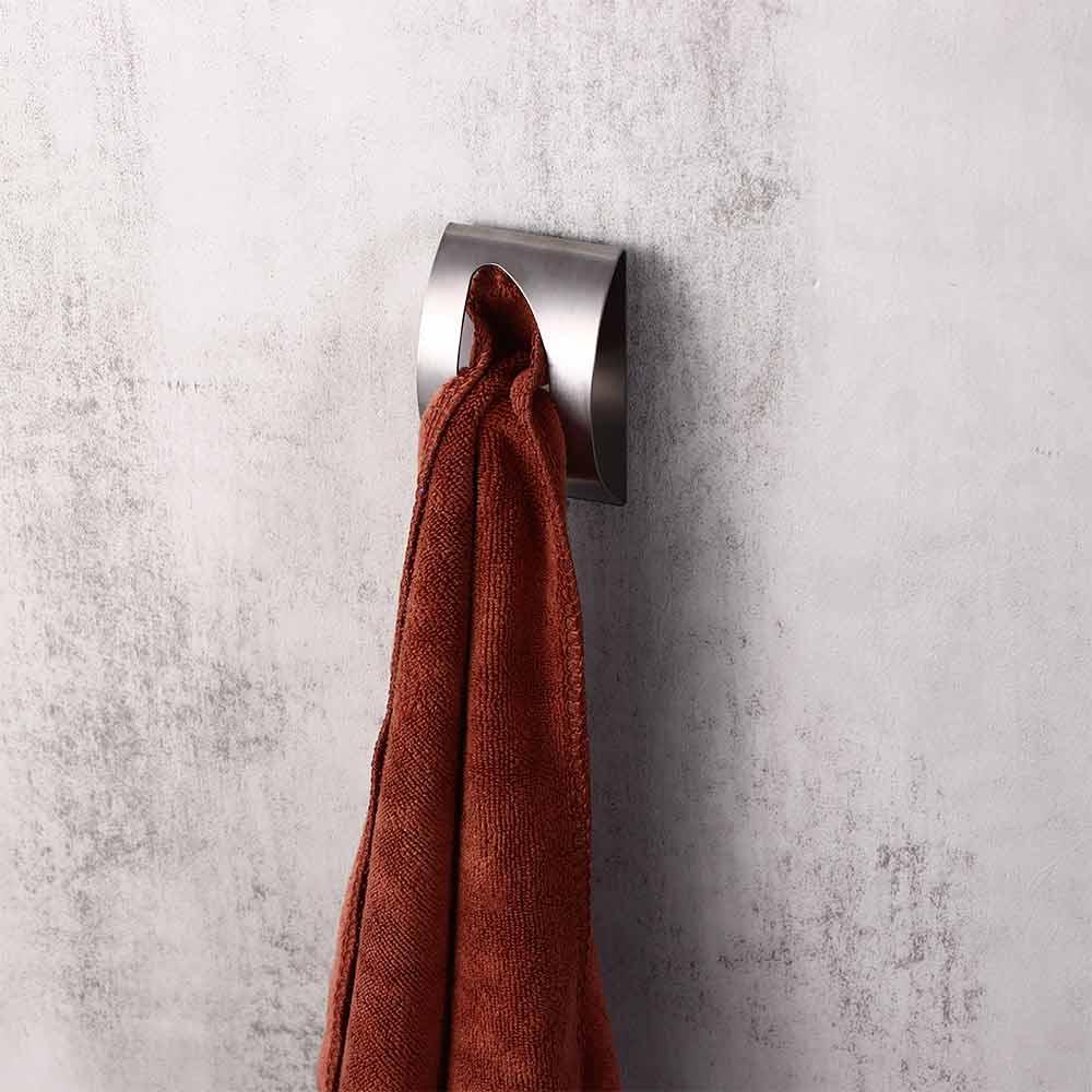 Decorative Wall Mount Stainless Steel Storage Rack Tea Towel Holder Dishcloth Hooks Wall Hanger