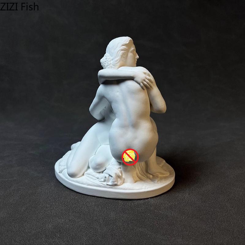 Bathing Goddess Plaster Statue Desk Decoration Creative Figures Artwork Ornaments Characters Sculpture Room Aesthetic Decor