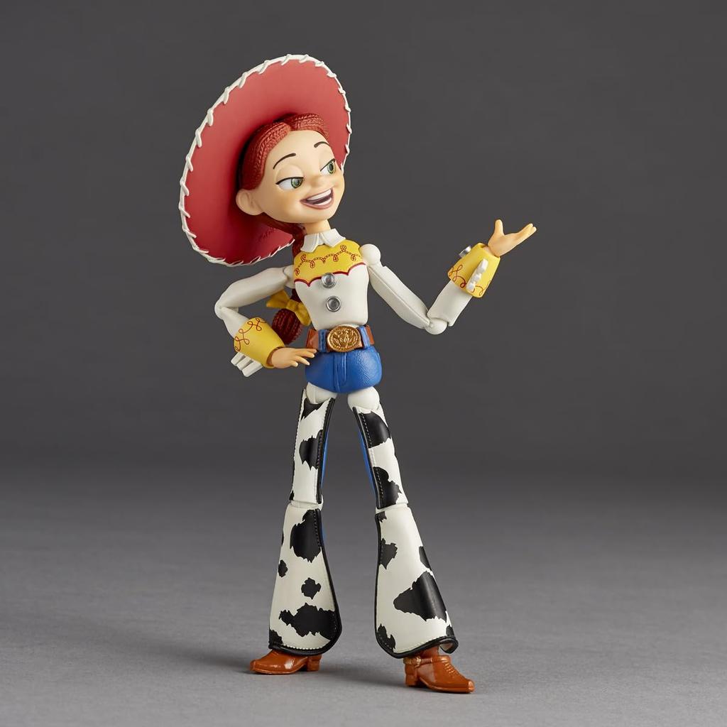 Kaiyodo Revoltech Toy Story Jesse Výška 145 mm malovaná pohyblivá figurka ver. 1,5 cca. PVC&ABS bez vodního kamene