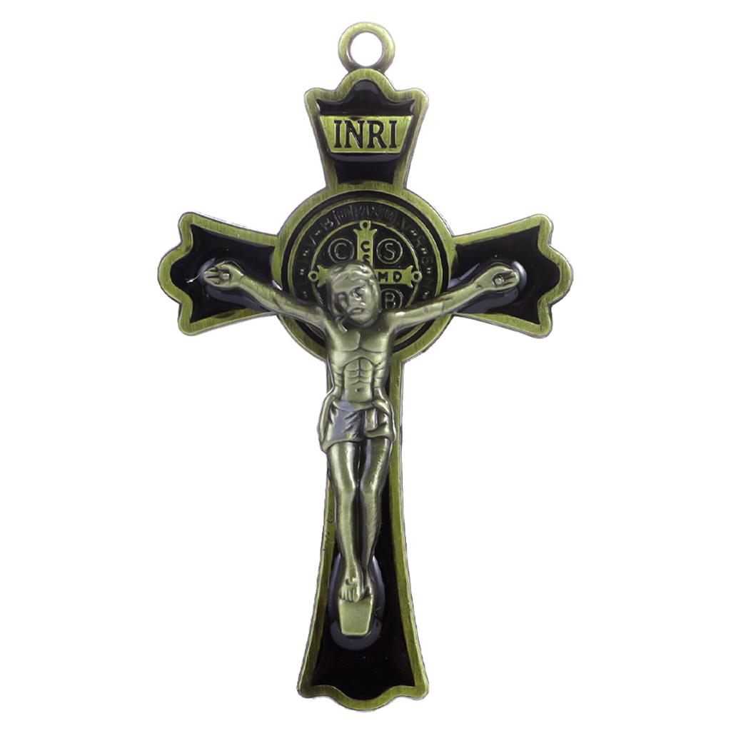 Multi Style St. Benedict's Cross, Jesus Christ Pendant, Religious Prayer Decoration Supplies