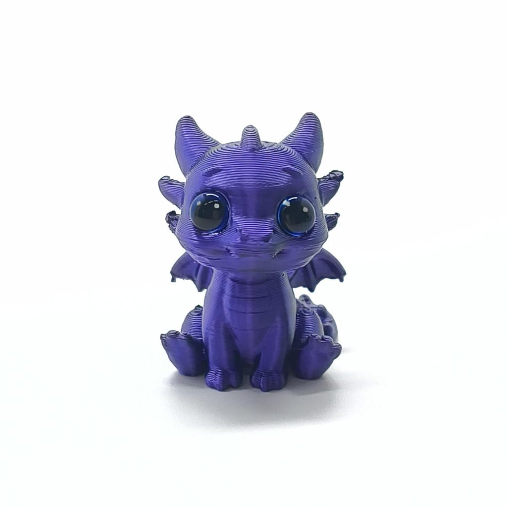 Miniature 3D Printed Flying Dragon Toy - Cute Children's Decor & Ornament Model