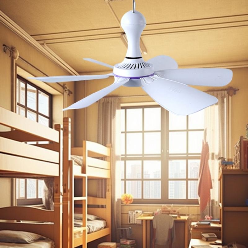 Ventilatore USB da Appendere DC5V1A 5W Efficiente e Silenzioso Motore Brushless per Campeggio Camera da Letto Ufficio Scrivania e Tenda da Viaggio