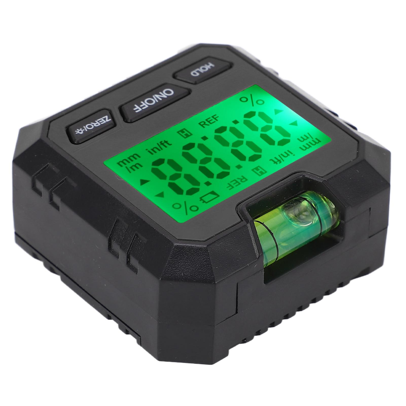 

Digital Level Box Angle Finder Woodworking Electronic Protractor with Horizontal Bubble Black чёрный