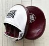 PRIZE RING "Classic 75" Genuine Leather Ultra-Thin Boxing Mitt, Burgundy (M)