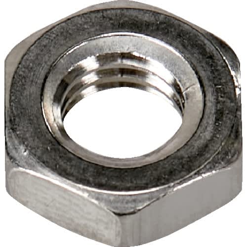 TRUSCO Hex Nuts, Type 3, Stainless Steel, M6 X 1.00 Thread, 10-Pack, Small Pack, Y853-0006