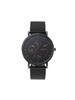New trend fashion temperament high sense round plate rivet scale steel strap men's quartz watch student party