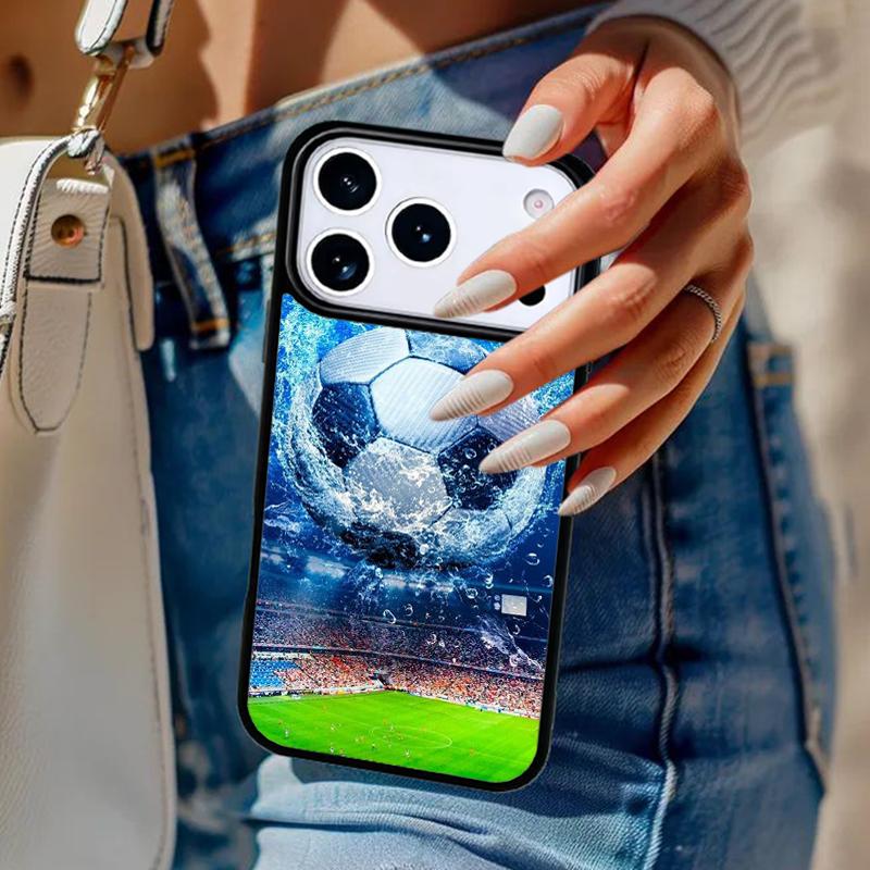 Football Phone Case For iPhone 17 Air 14 15 13 12 Max Cover For Apple 14 15 16 16e 11 Pro Max Plus Coque