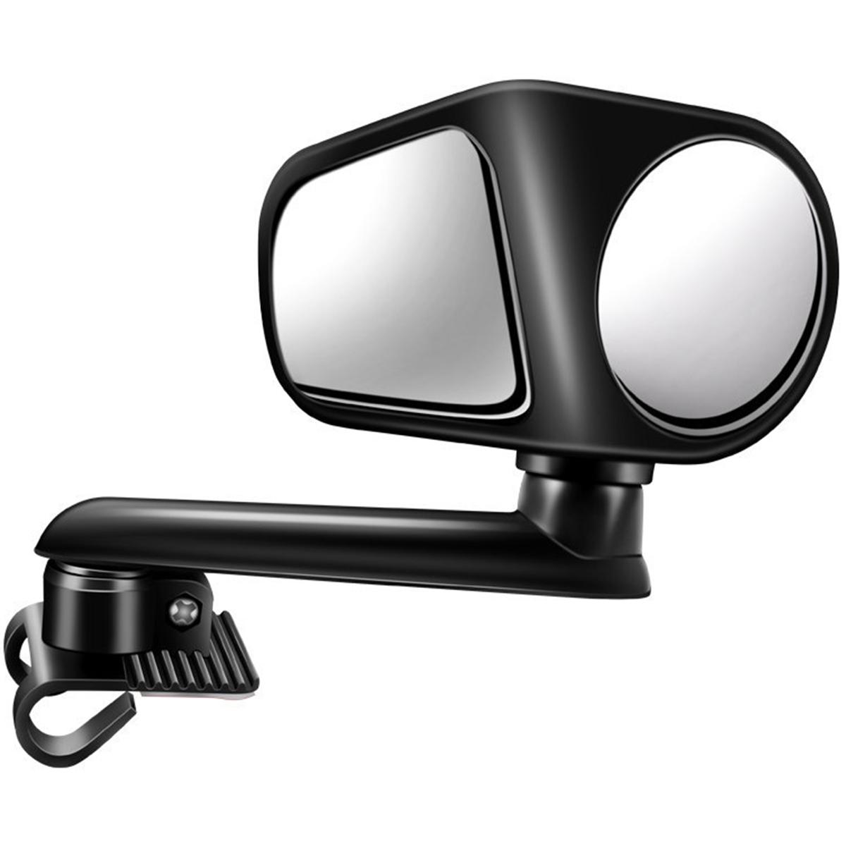 

2 шт. Зеркала для слепых зон 2-в-1, выпуклое зеркало для слепых зон автомобиля, вращающееся на 360 градусов, наружное зеркало заднего вида для парковки при движении задним ходом чёрный