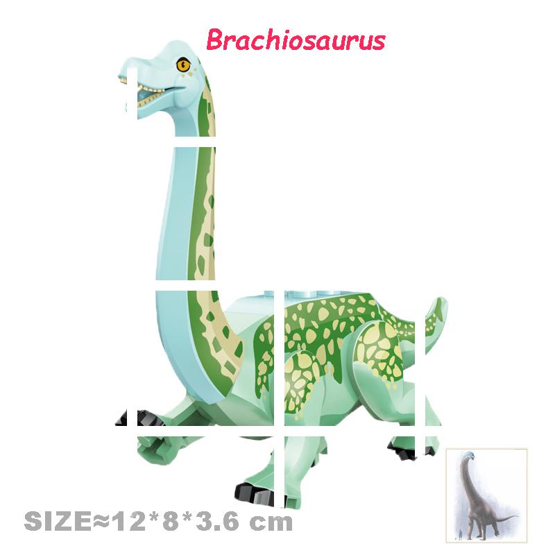 Velociraptor Triceratops Jurassic Dinosaurier Welt Indominus T-Rex Modell Zusammenbauen Pädagogische Bausteine Spielzeug für Kinder Geschenke