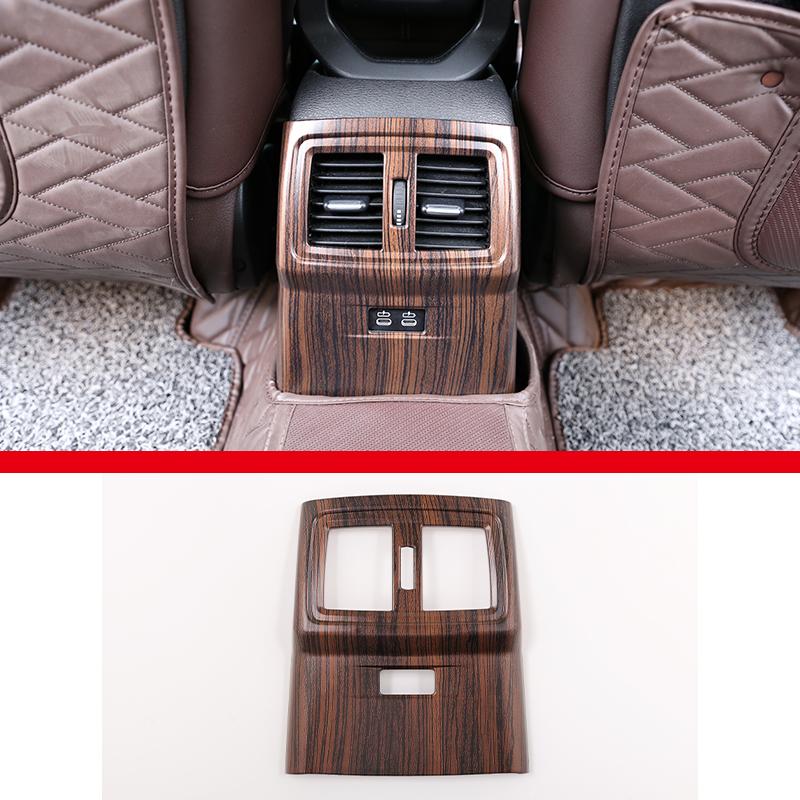 Für BMW X1 F48 X2 F47 2016-21 ABS Kohlefaser Auto Hintere Reihe Klimaanlage Luftauslass Rahmen Dekorativer Aufkleber Auto Zubehör