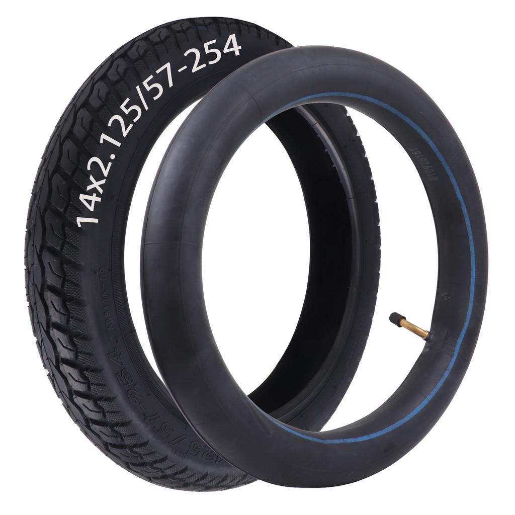 14 Inch 14 X 2.125/57-254 Inner and Outer Tyre for Electric Vehicles Electric Motorcycles Wear Resistant High-quality Tires