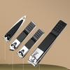 7/16/24Pcs Heavy-Duty Black Manicure & Pedicure Set Complete Nail Care Kit Nail Clippers Set Cuticle Pusher Trimmer Remover