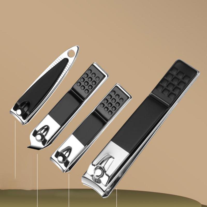 7/16/24Pcs Heavy-Duty Black Manicure & Pedicure Set Complete Nail Care Kit Nail Clippers Set Cuticle Pusher Trimmer Remover