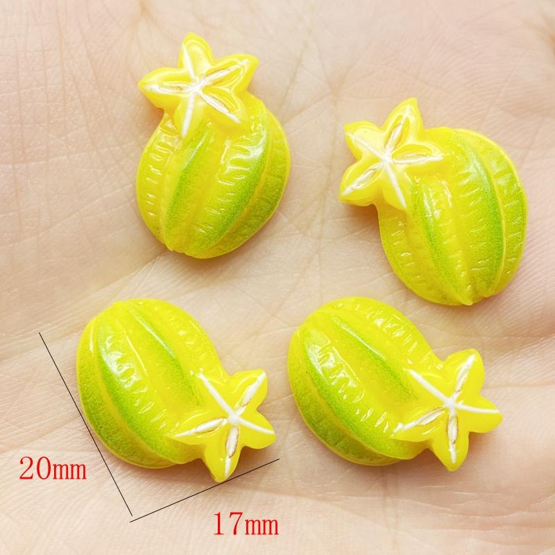 20Pcs Kawaii Cute Mixed Mini Fruit Series FlatBack Resin Cabochons Scrapbooking DIY Jewelry Craft Decoration Accessories G59