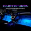 5V/12V Car Interior Backlight Ambient Mood Foot Light with Cigarette Lighter USB Decorative Atmosphere Lamp Car Accessories