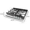 Gas Hob - CECOTEC - Bolero Squad G 4400F - 4 Burners - Stainless Steel - 8 kW
