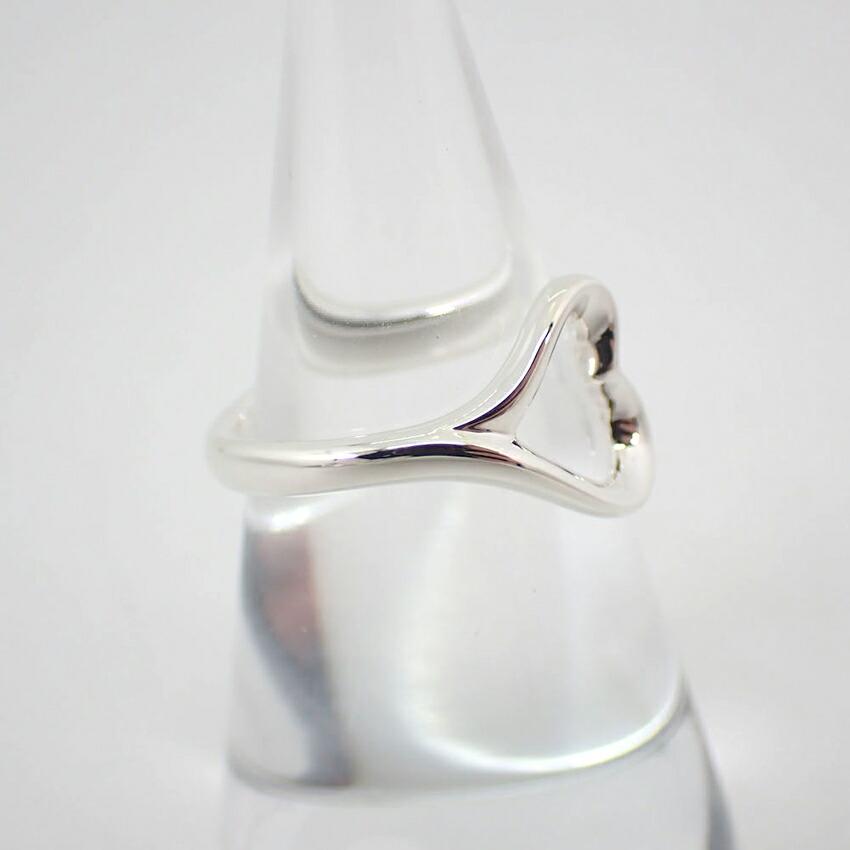 [Used] TIFFANY 925 Open Heart Ring / Size 9 / G511-20